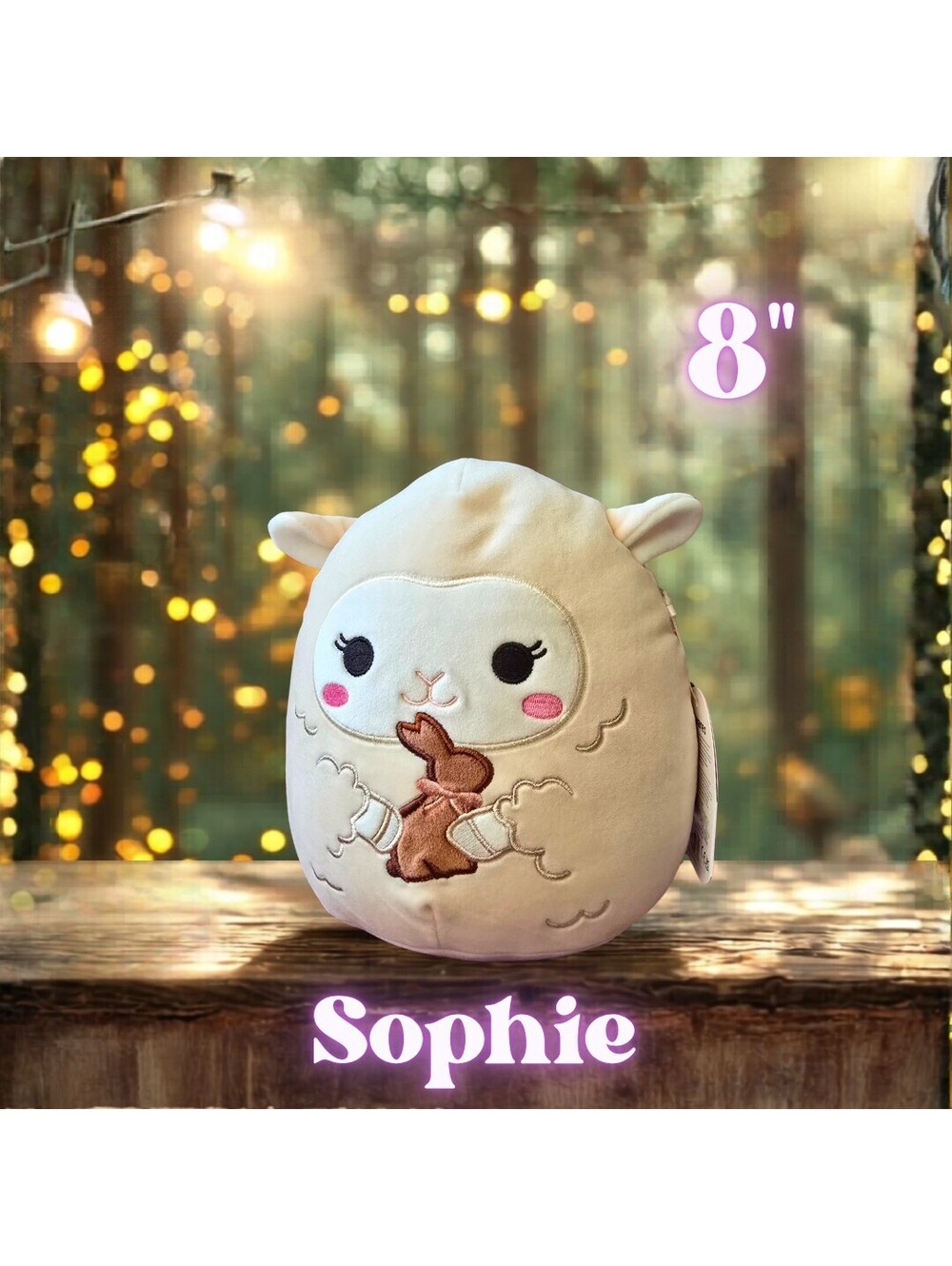NWT Squishmallows Sophie the Lamb Easter Edition 8"